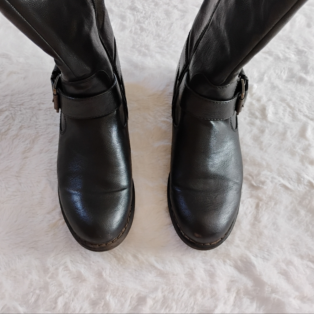 BareTraps Brynda Mid Calf Moto Style Boots - Picture 4 of 11